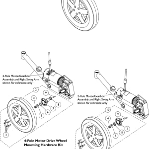 Invacare Drive Wheel Assembly w/FF Gell Foam