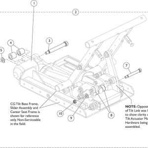 Invacare Kit Tilt Actuator Motor Assembly And Mounting Hardware 9153651886