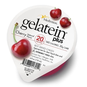 Medtrition/National Nutrition GelateinÂ® Plus Cherry High Protein Gelatin, 4-ounce cup
