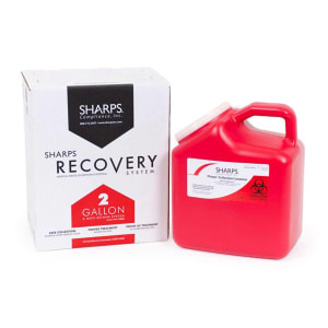 Sharps Compliance The Sharps Disposal by Mail SystemÂ® Pro-TecÂ® Mailback Sharps Container, 2 gal.