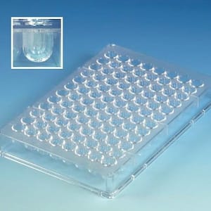 Globe Scientific 96-Well Microplate U Shaped Bottom NonSterile