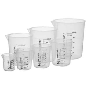 Thermo Scientific Laboratory Beaker Variety Pack Nalgeneâ„¢ Griffin Low-Form Polypropylene 50 / 100 / 150 / 250 / 400 / 600 / 1,000 mL