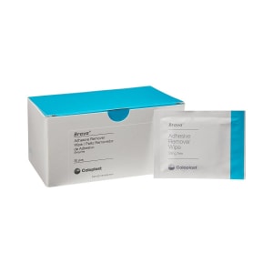 Coloplast BravaÂ® Adhesive Remover Wipes, Alcohol-Free, No-Sting Formula, 6 x 4.5 Inch