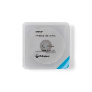 Coloplast Ostomy Seal BravaÂ® Convex, Starter Hole 3/4 Inch (20mm) For Use with Ostomy Pouch