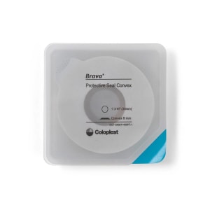 Coloplast Ostomy Seal BravaÂ® Convex, Starter Hole 1-3/16 Inch (30mm) For Use with Ostomy Pouch