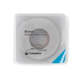 Coloplast Ostomy Seal BravaÂ® Convex, Starter Hole 1-9/16 Inch (40mm) For Use with Ostomy Pouch