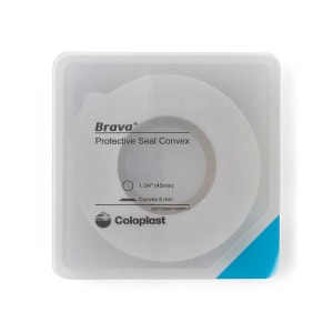 Coloplast Ostomy Seal BravaÂ® Convex, Starter Hole 1-3/4 Inch (45mm) For Use with Ostomy Pouch