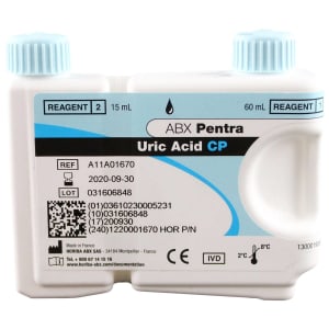 Horiba General Chemistry Reagent ABX Pentraâ„¢ Uric Acid For ABX Pentra 400 Clinical Chemistry Analyzer 220 Tests