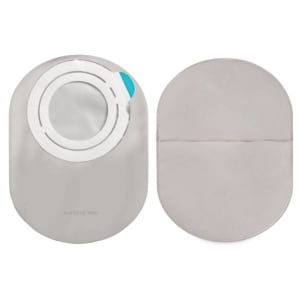Coloplast SenSuraÂ® Mio Flex 2-Piece Transparent Ostomy Pouch, Red Match