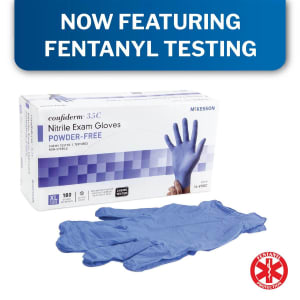 McKesson ConfidermÂ® 3.5C Nitrile Exam Glove, Extra Large, Blue