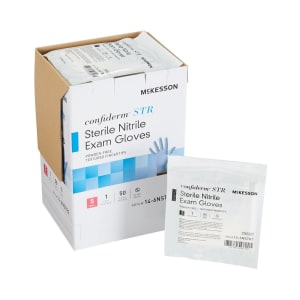McKesson Brand McKesson ConfidermÂ® STR Nitrile Exam Glove, Small, Blue