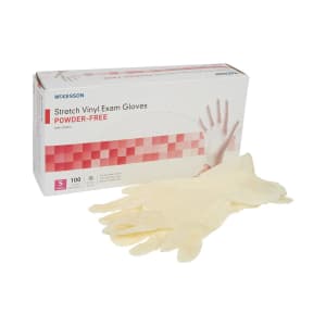 McKesson Brand McKesson Stretch Vinyl Exam Glove, Small, Ivory