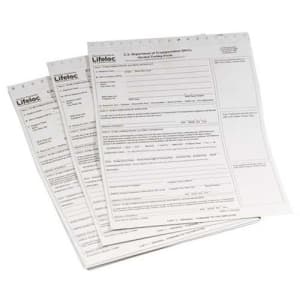 Lifeloc Technologies Dot Form Three Part Form