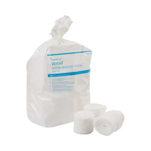 Cardinal Webrilâ„¢ Undercast Cotton Cast Padding, nonsterile, White, 2 Inch x 4 Yard