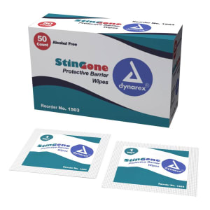 Dynarex StinGoneâ„¢ Skin Barrier Wipe