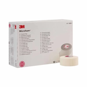 Solventum Corporation 3Mâ„¢ Microfoamâ„¢ Foam / Acrylic Adhesive Medical Tape, 1 Inch x 5-1/2 Yard, White
