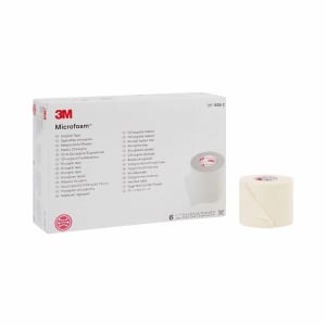 Solventum Corporation 3Mâ„¢ Microfoamâ„¢ Foam / Acrylic Adhesive Medical Tape, 2 Inch x 5-1/2 Yard, White