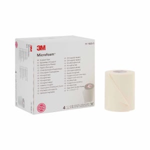 Solventum Corporation 3Mâ„¢ Microfoamâ„¢ Foam / Acrylic Adhesive Medical Tape, 3 Inch x 5-1/2 Yard, White