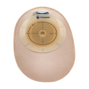 Coloplast SenSuraÂ® Flat 1-Piece Closed End Opaque Ostomy Pouch, 10 â€“ 76mm Stomas