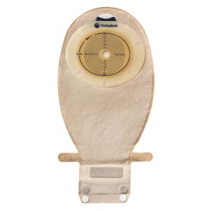 Coloplast SenSuraÂ® Flat 1-Piece Transparent Ostomy Pouch, Trim to fit 10 â€“ 76 mm Stomas