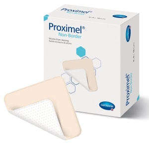 Hartmann Foam Dressing ProximelÂ® Non-Border 4 X 4 Inch Without Border Waterproof Backing Silicone Face Square Sterile