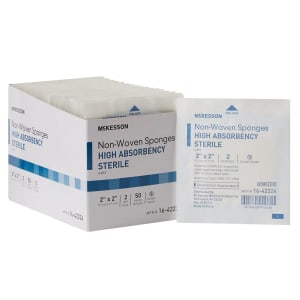 McKesson Brand McKesson Sterile Nonwoven Sponge, 2 x 2 Inch, Four Ply