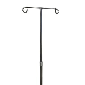 McKesson Brand IV Stand Floor Stand 2 Hooks 4 Legs with Casters