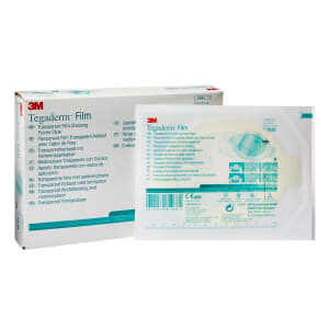 Solventum Corporation Transparent Film Dressing 3Mâ„¢ Tegadermâ„¢ 4 X 4-1/2 Inch Frame Style Delivery Oval Sterile
