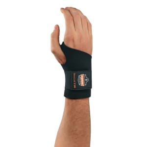 Ergodyne Wrist Support ProFlexÂ® 670 Ambidextrous Single Strap Neoprene Left or Right Hand Black Large
