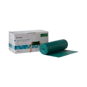 McKesson Brand McKesson Exercise Resistance Band, Green, 5 Inch x 6 Yard, Medium Resistance