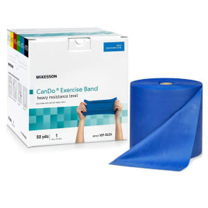 McKesson Brand McKesson Exercise Resistance Band, Blue, 5 Inch x 50 Yard, Heavy Resistance