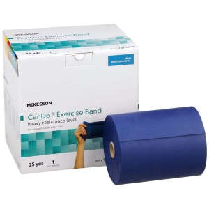 McKesson Brand McKesson Exercise Resistance Band, Blue, 5 Inch x 25 Yard, Heavy Resistance