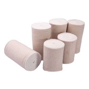 Welmed Premium Weave Single Hook & Loop Closure Elastic Bandage, 6' x 11 Yard