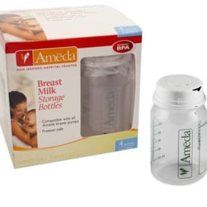 Ameda Inc Ameda Breast Milk Storage Bottle, 4-ounce capacity