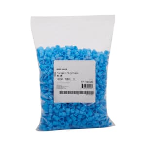 McKesson Brand McKesson Flanged Plug Cap, Blue, Polyethylene, for Use with 13 mm Tubes