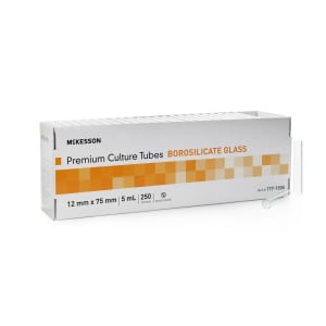 McKesson Round Bottom Glass Test Tube, 5 mL, 12 x 75 mm