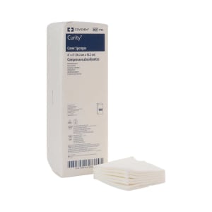 Cardinal Curityâ„¢ Nonwoven Sponge, 4 x 4 Inch, 4-Ply