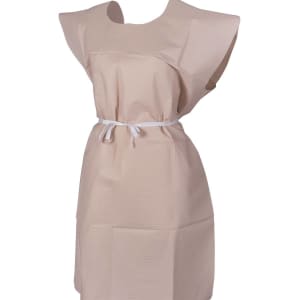 McKesson Patient Exam Gown, One Size Fits Most, Peach