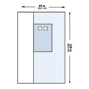 McKesson Sterile Femoral Angiography Drape, 89 x 120 Inch