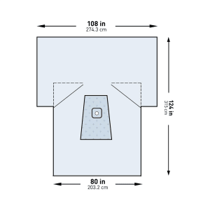 McKesson Sterile Lower Extremity Drape, 108 x 80 x 124 Inch