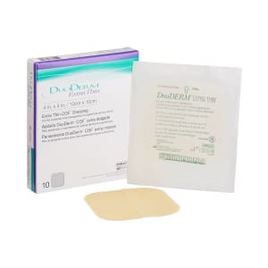 ConvaTec DuoDermÂ® Extra Thin Hydrocolloid Dressing, 4 x 4 Inch