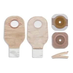 Hollister New Imageâ„¢ 19103 2-Piece Clear Ileostomy/Colostomy Pouch, 57mm Flange, Red Match