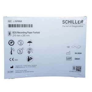 Schiller America Schiller ECG Recording Paper Thermal 8x11in Z-Fold 2.157050