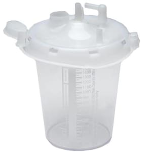 Allied Healthcare AlliedÂ® Suction Canister for use with OptiVacÂ® Aspirators, 2,400 mL