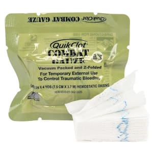 Teleflex LLC QuikClotÂ® Combat Gauze Hemostatic Dressing, 3 Inch x 4 Yard