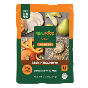 Nutritionals Medicinals Tube Feeding Formula Real Food BlendsÂ® Selectâ„¢ Turkey / Pears / Pumpkin Puree 9.4 oz. Pouch
