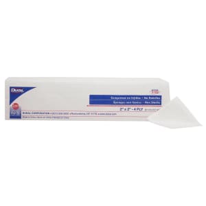 Dukal Clinisorb Nonwoven Sponge, 2 x 2 Inch, 4-ply