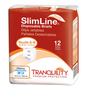 Principle Business Enterprises TranquilityÂ® SlimLineÂ® Incontinence Brief, Junior