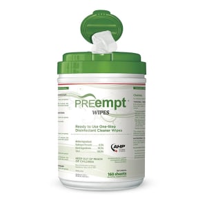Contec Inc PREemptÂ® Hydrogen Peroxide Surface Disinfectant Cleaner Wipes
