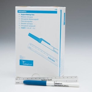 Cardinal Skin Marker with Ruler Cardinal Healthâ„¢ Gentian Violet Ink Sterile Full Size Tapered Tip